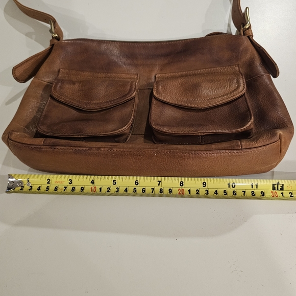 Fossil Brown Leather Shoulder Bag - Picture 6 of 7